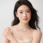 Bee Sparkle Tennis Necklace