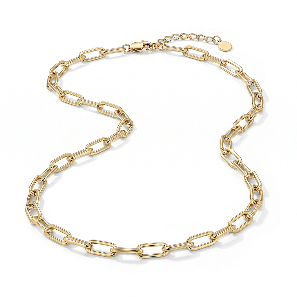 Bee Signature Paperclip Necklace
