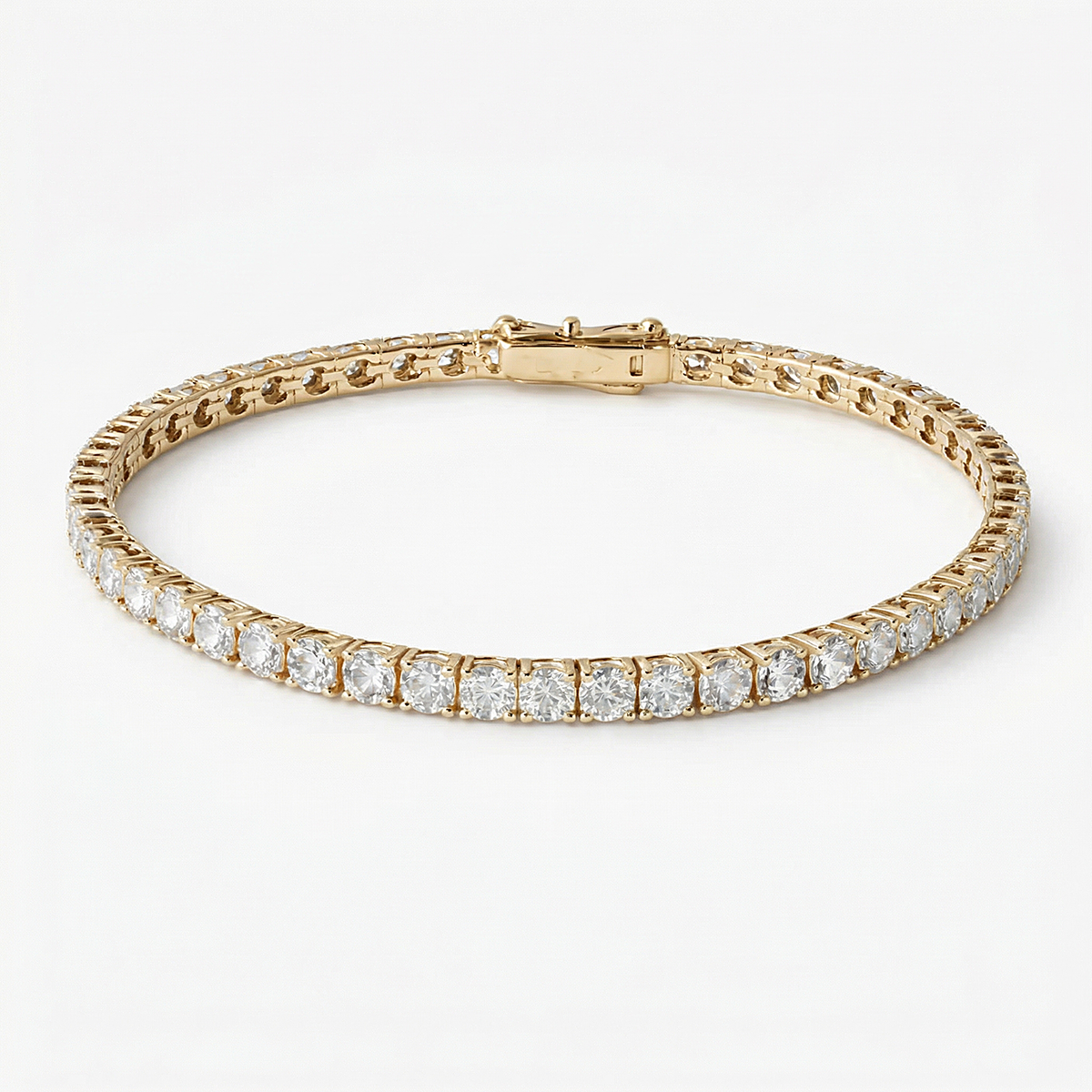 Bee Sparkle Tennis Bracelet - Gold