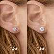 Big Sparkle Classic Moissanite Studs