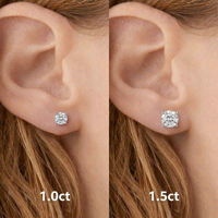 Big Sparkle Classic Moissanite Studs