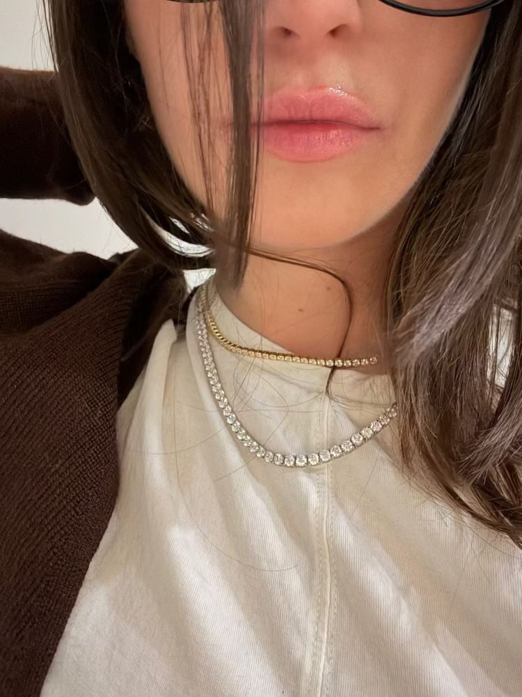Bee Sparkle Tennis Necklace