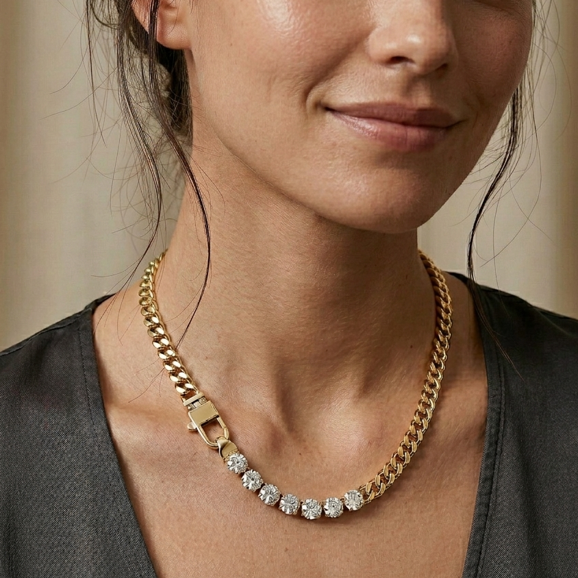 Bee Cuban Link Necklace