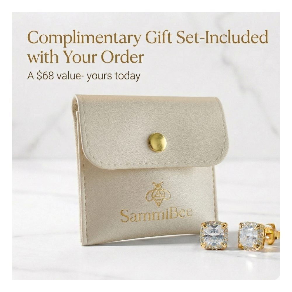 Bee Sparkle Moissanite Huggie Hoops