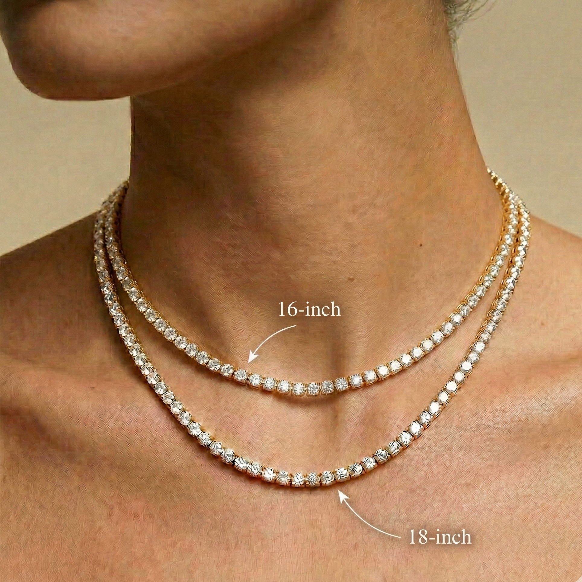 Bee Sparkle Tennis Necklace