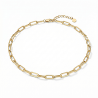 Bee Signature Paperclip Necklace