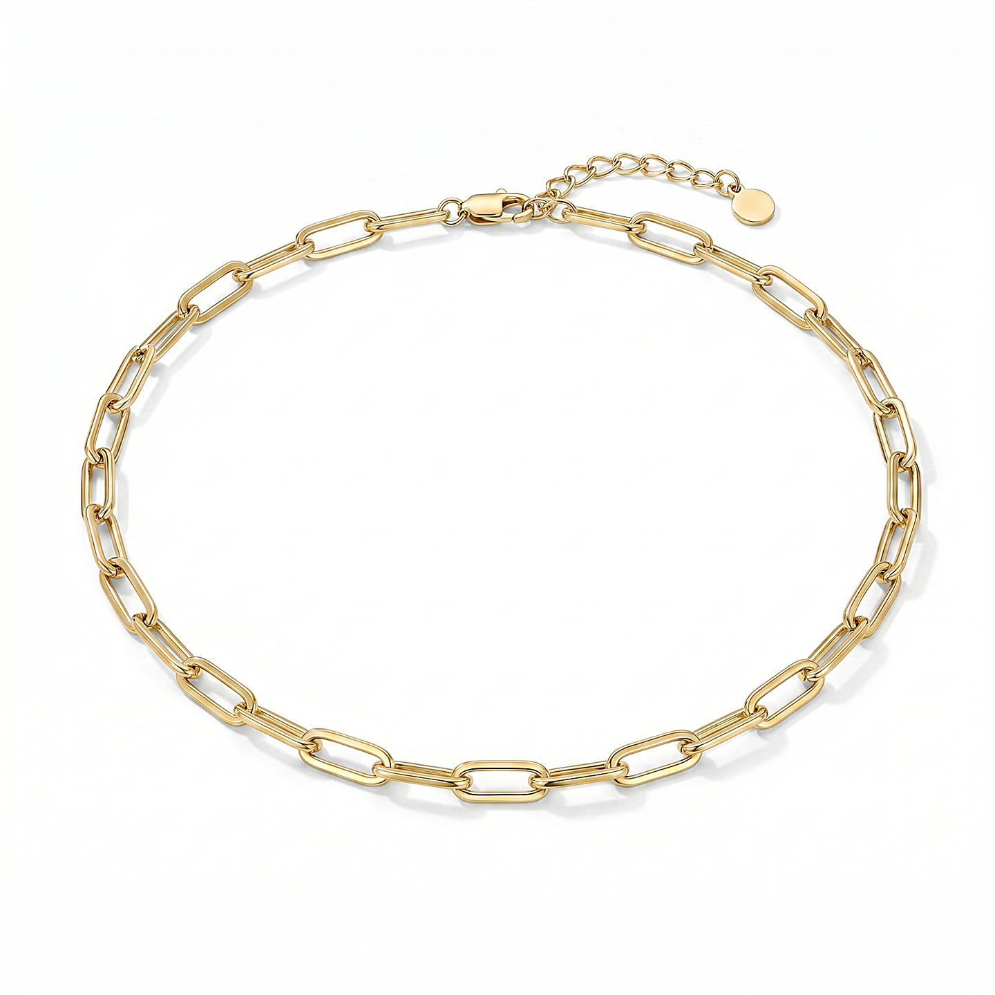 Bee Signature Paperclip Link Necklace