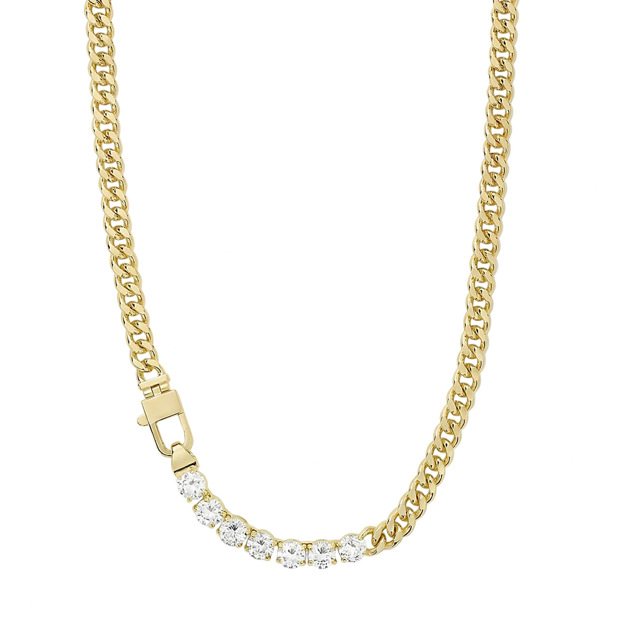 Bee Cuban Link Necklace - Gold