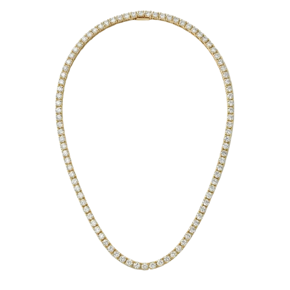 Bee Sparkle Tennis Necklace - Gold