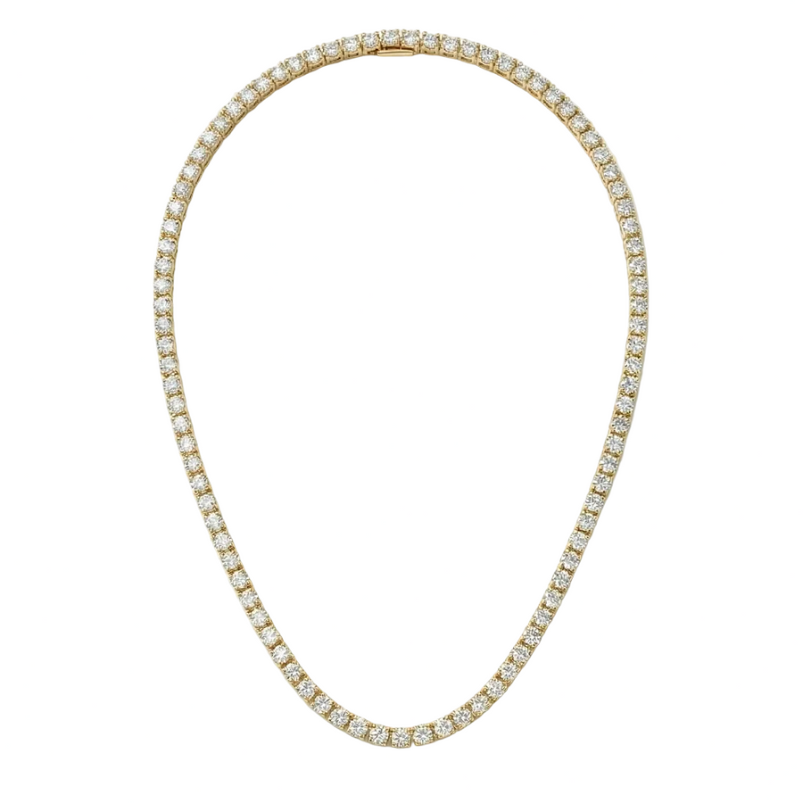 Bee Sparkle Tennis Necklace - Gold