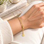 Bee Signature Paperclip Link Bracelet