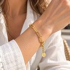 Bee Signature Paperclip Link Bracelet