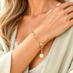 Bee Signature Paperclip Link Bracelet