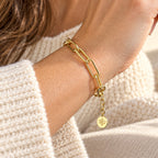 Bee Signature Paperclip Link Bracelet
