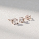 Load image into Gallery viewer, Big Sparkle Moissanite Studs – Moissanite Stud Earrings