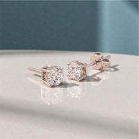 Big Sparkle Moissanite Studs – Moissanite Stud Earrings