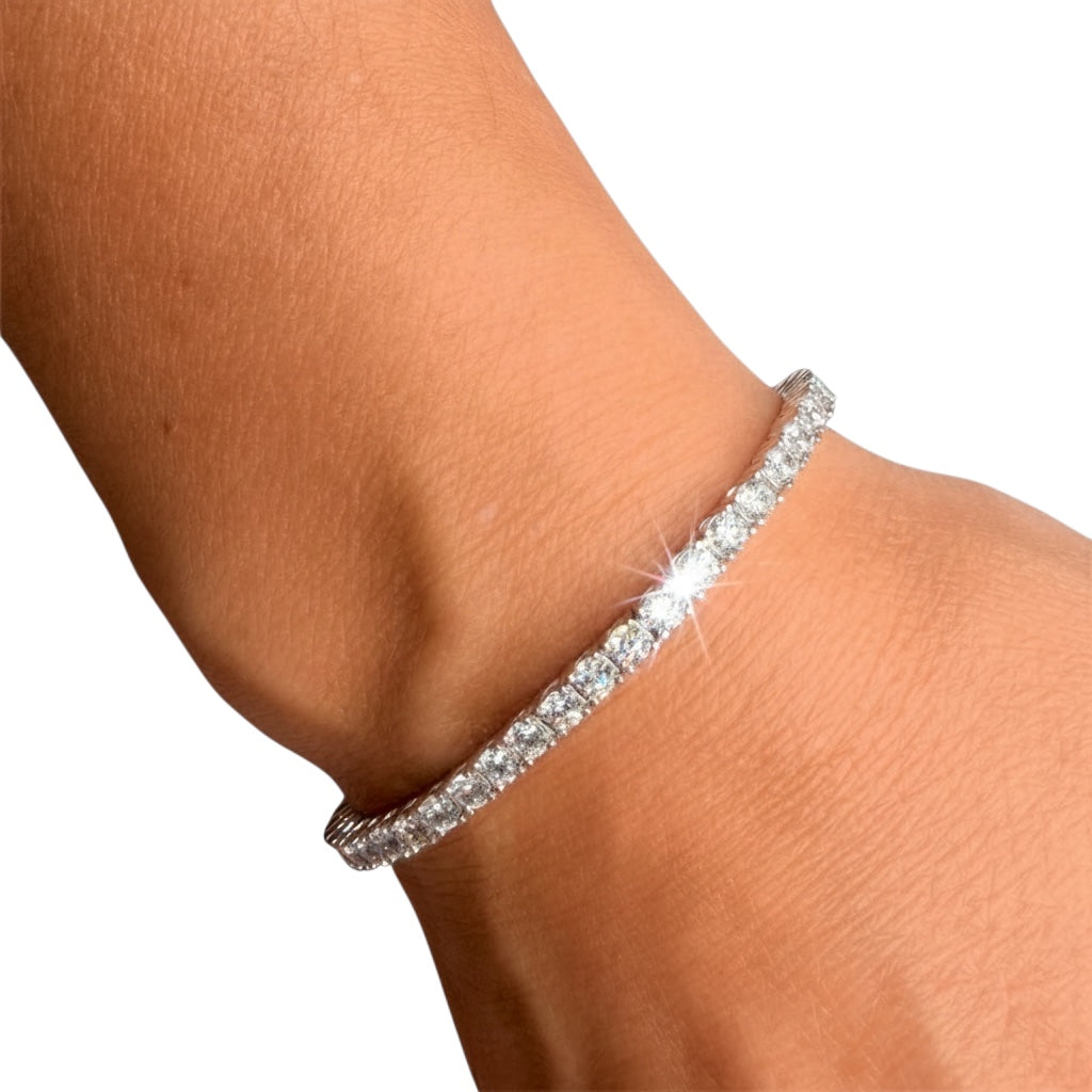 Luxury Bee Sparkle Diamond Tennis Bracelet | SammiBee