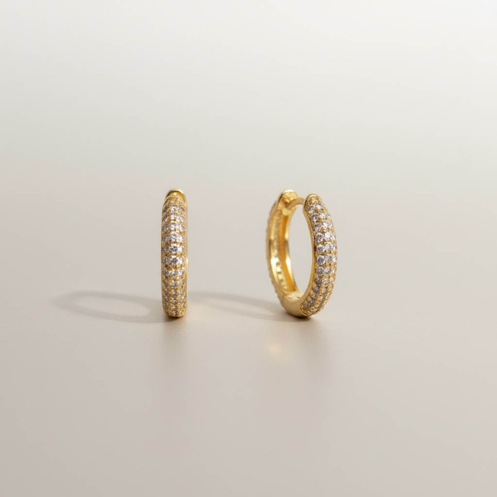 Everyday Sparkle Huggie Hoops