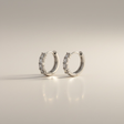 Bee Sparkle Moissanite Huggie Hoops