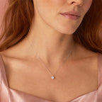 Everly Solitaire Moissanite Necklace