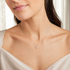 Everly Solitaire Moissanite Necklace