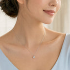 Everly Solitaire Moissanite Necklace