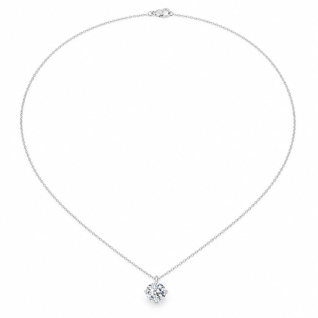 Everly Solitaire Moissanite Necklace