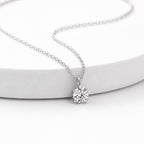 Everly Solitaire Moissanite Necklace