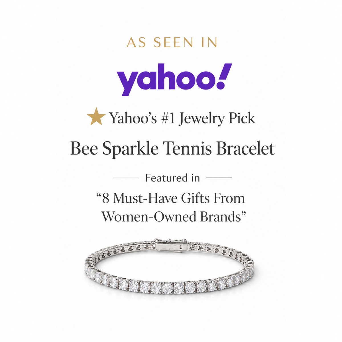 Bee Sparkle Tennis Bracelet