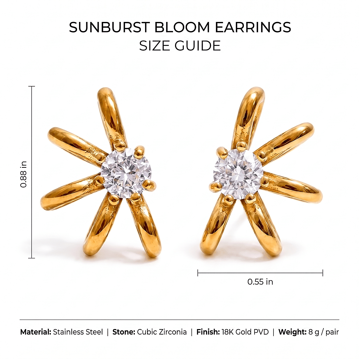 Sunburst Bloom Earrings