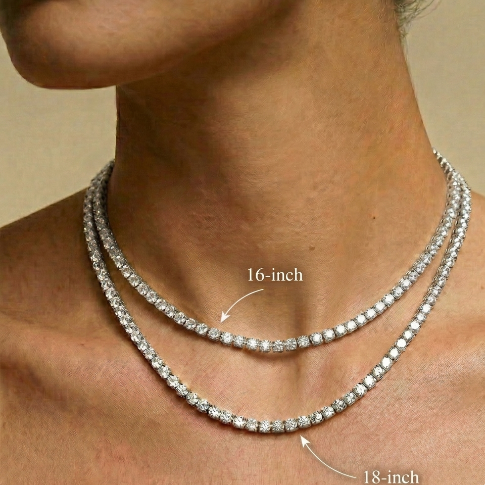Bee Sparkle Tennis Necklace