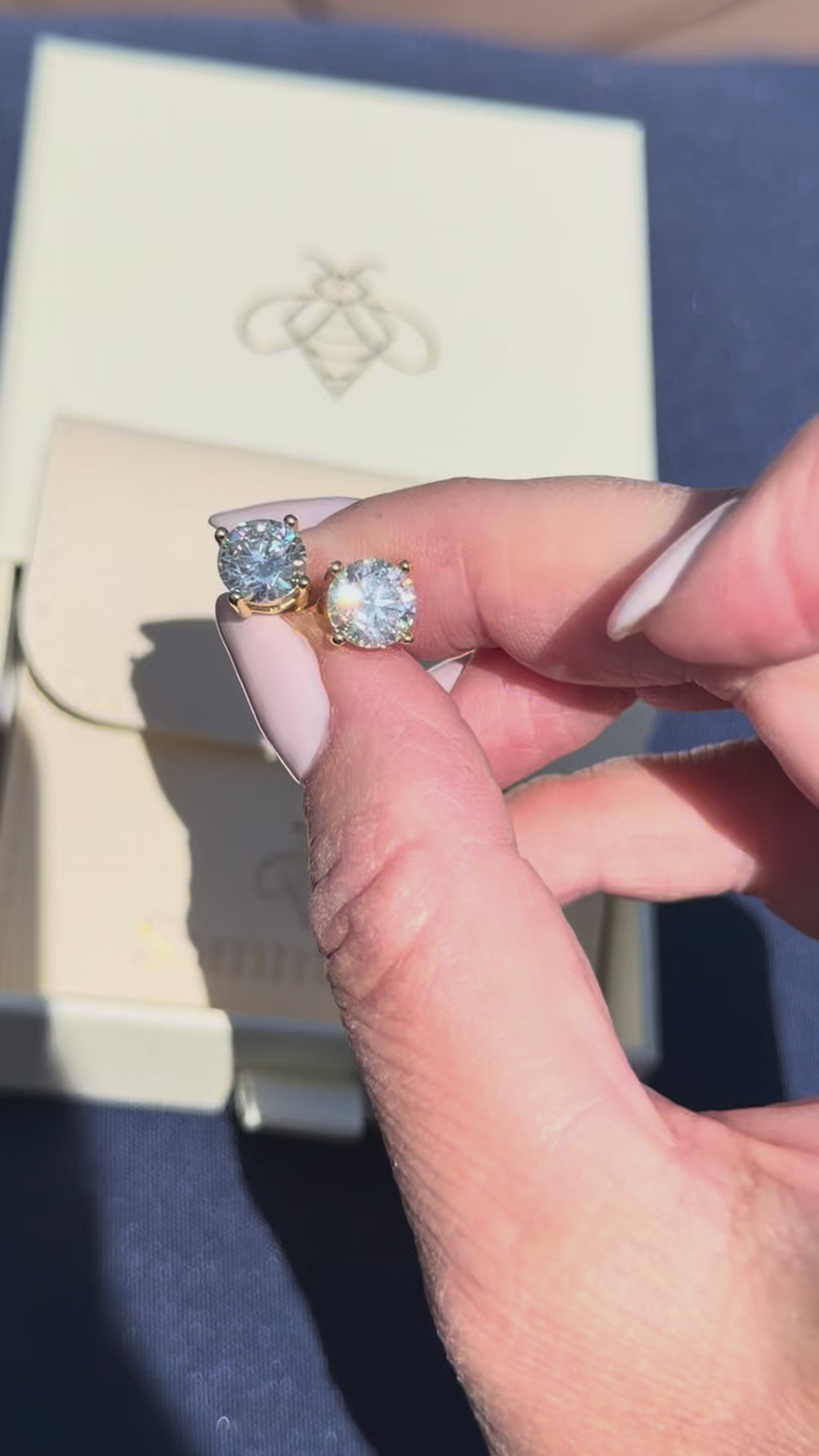 Big Sparkle Classic Moissanite Studs